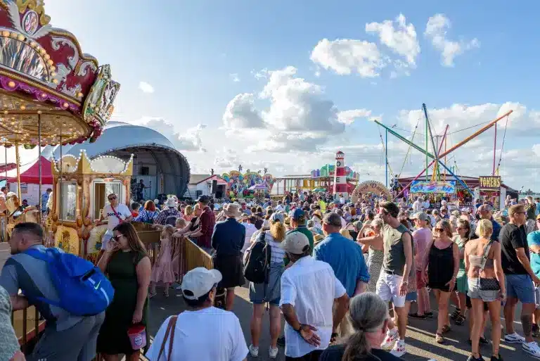 The crowds at the pier stage in 2023. Photo by Pete’s Photography of Herne Bay